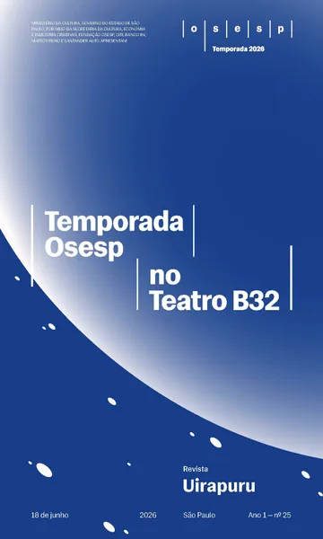 Capa da Revista Uirapuru Ano 1 — nº 24, com elementos gráficos arredondados em tons azul-escuro e branco.
