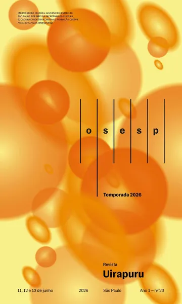 Capa da Revista Uirapuru Ano 1 — nº 23, com elementos gráficos arredondados em tons de amarelo.